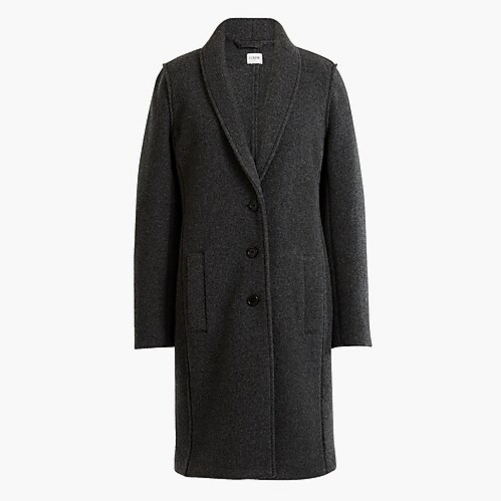 J Crew Boiled Topcoat